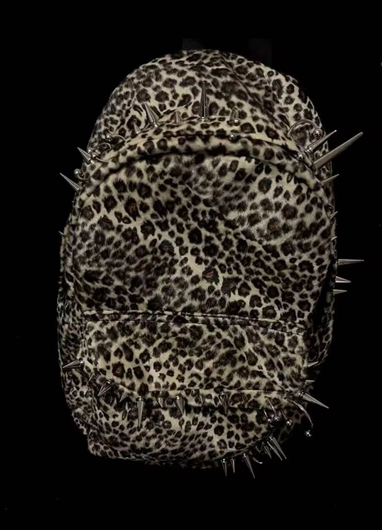 ヒョウ柄 スタッズ バックパック リュック　y2k archive 地雷系