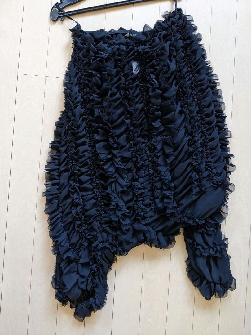 ⭕️レア❇COMME des GARÇONS❇総フリル❇ゴムシャーリング❇希少Ｌ