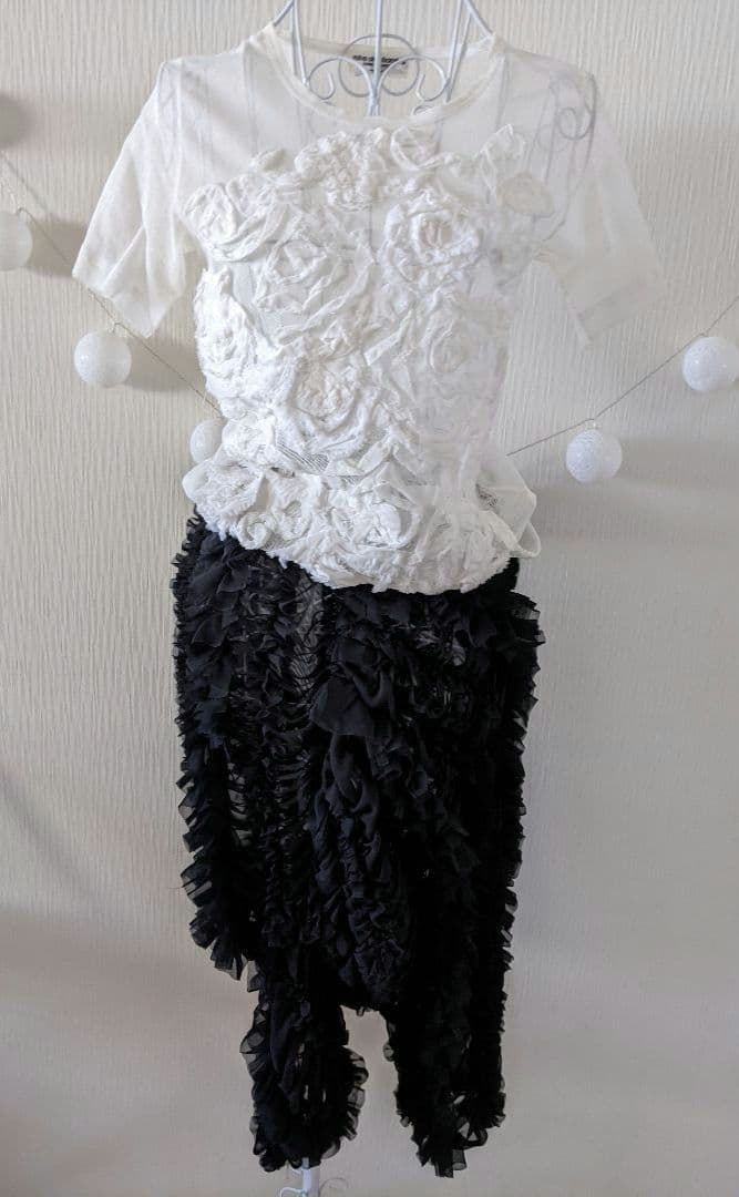 ⭕️レア❇COMME des GARÇONS❇総フリル❇ゴムシャーリング❇希少Ｌ