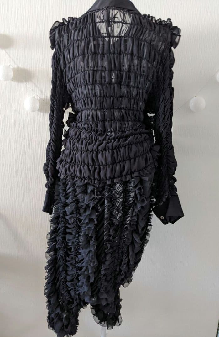 ⭕️レア❇COMME des GARÇONS❇総フリル❇ゴムシャーリング❇希少Ｌ