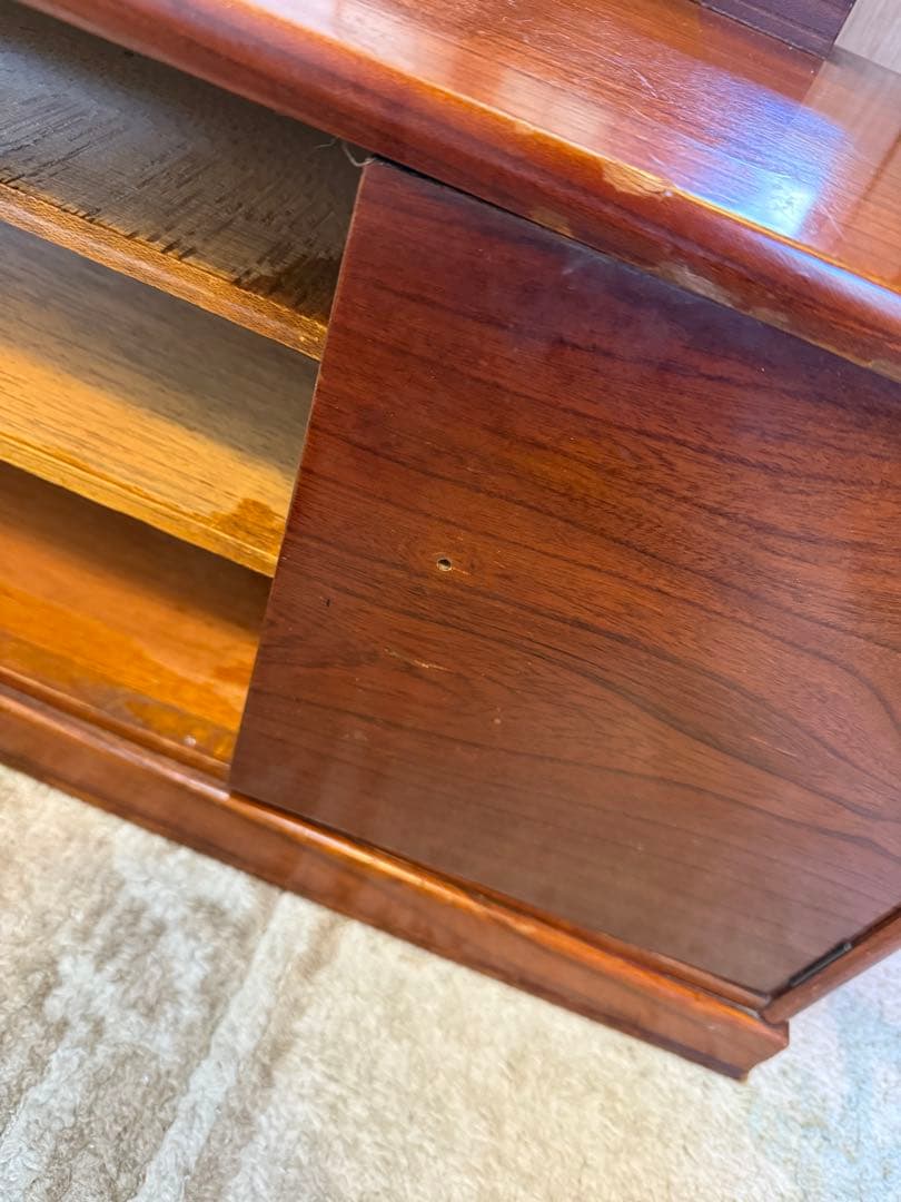 【送料込み】木製ドレッサー・鏡台 大きめ鏡 3引き出し