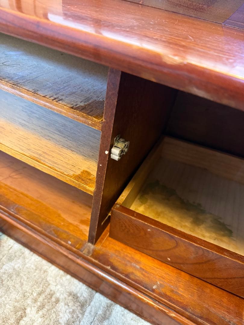 【送料込み】木製ドレッサー・鏡台 大きめ鏡 3引き出し