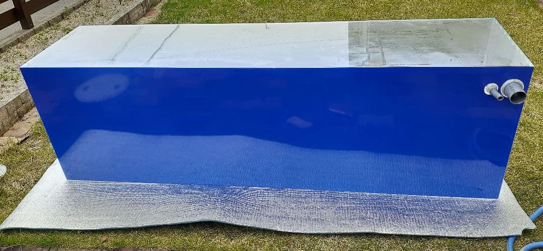 アクリル水槽 蓋付 1800 450 H550 背面オーバーフロー 中古 手渡し