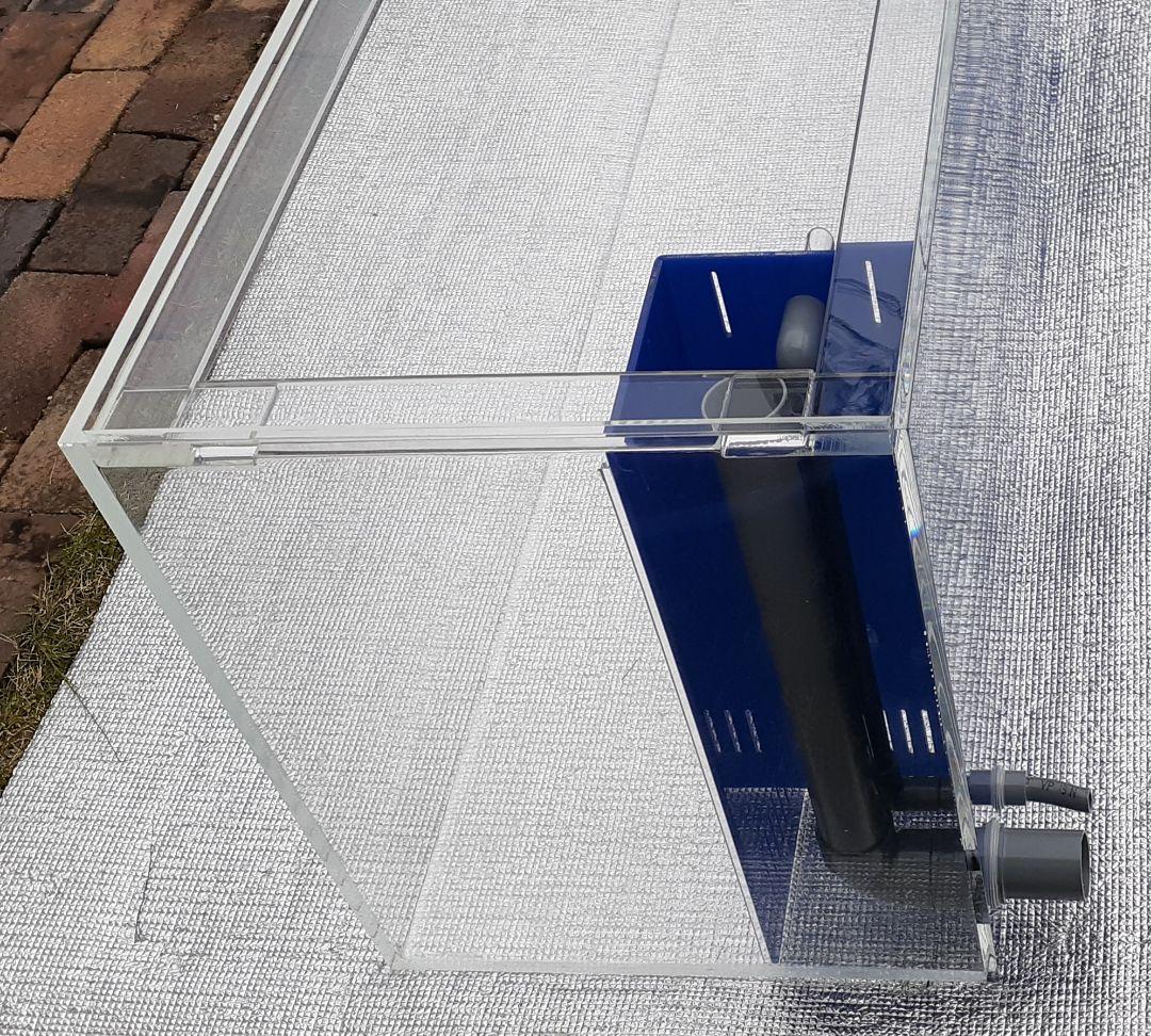 アクリル水槽 蓋付 1800 450 H550 背面オーバーフロー 中古 手渡し