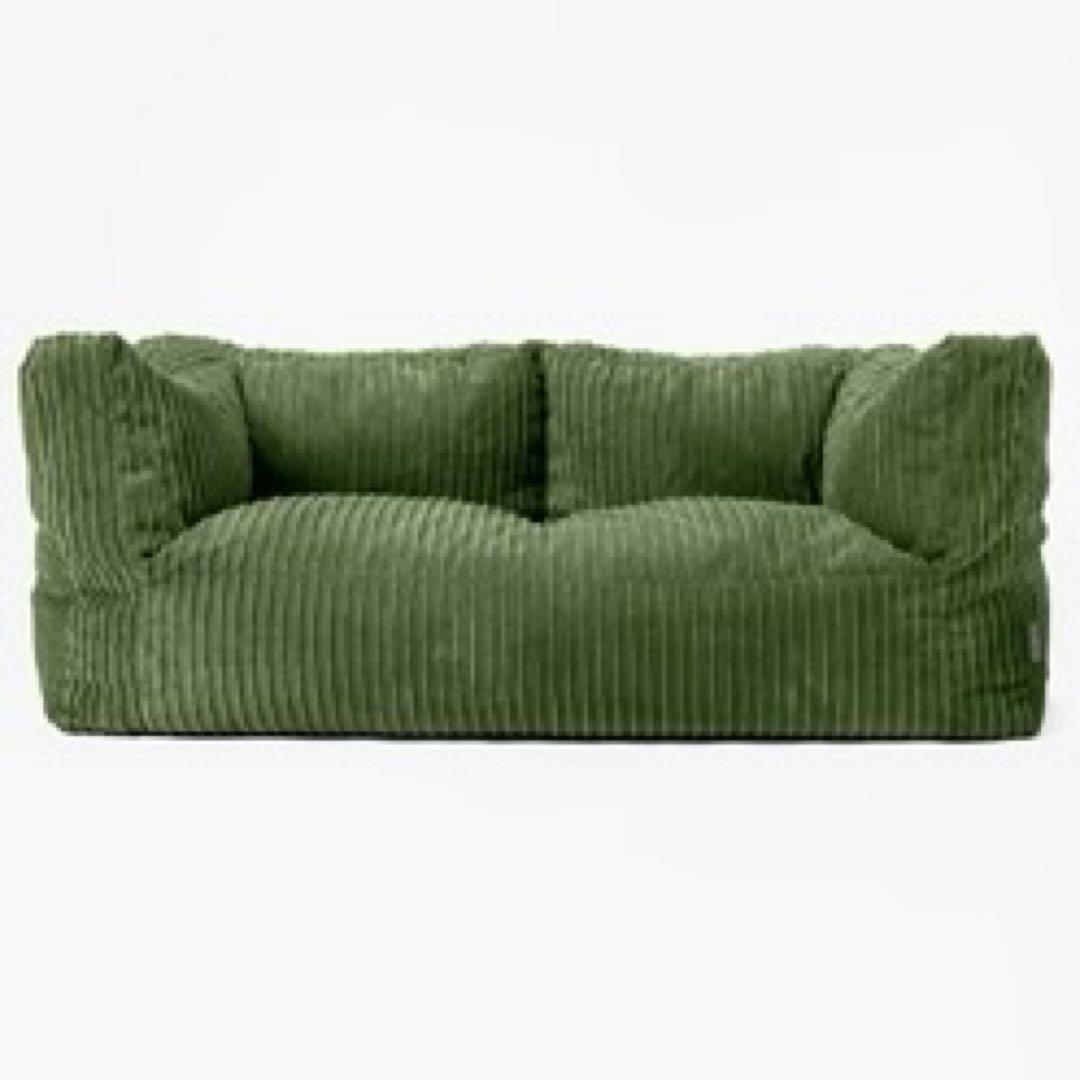 Lounge Pug 2人掛け コーデュロイ ソファ オリーブグリーン