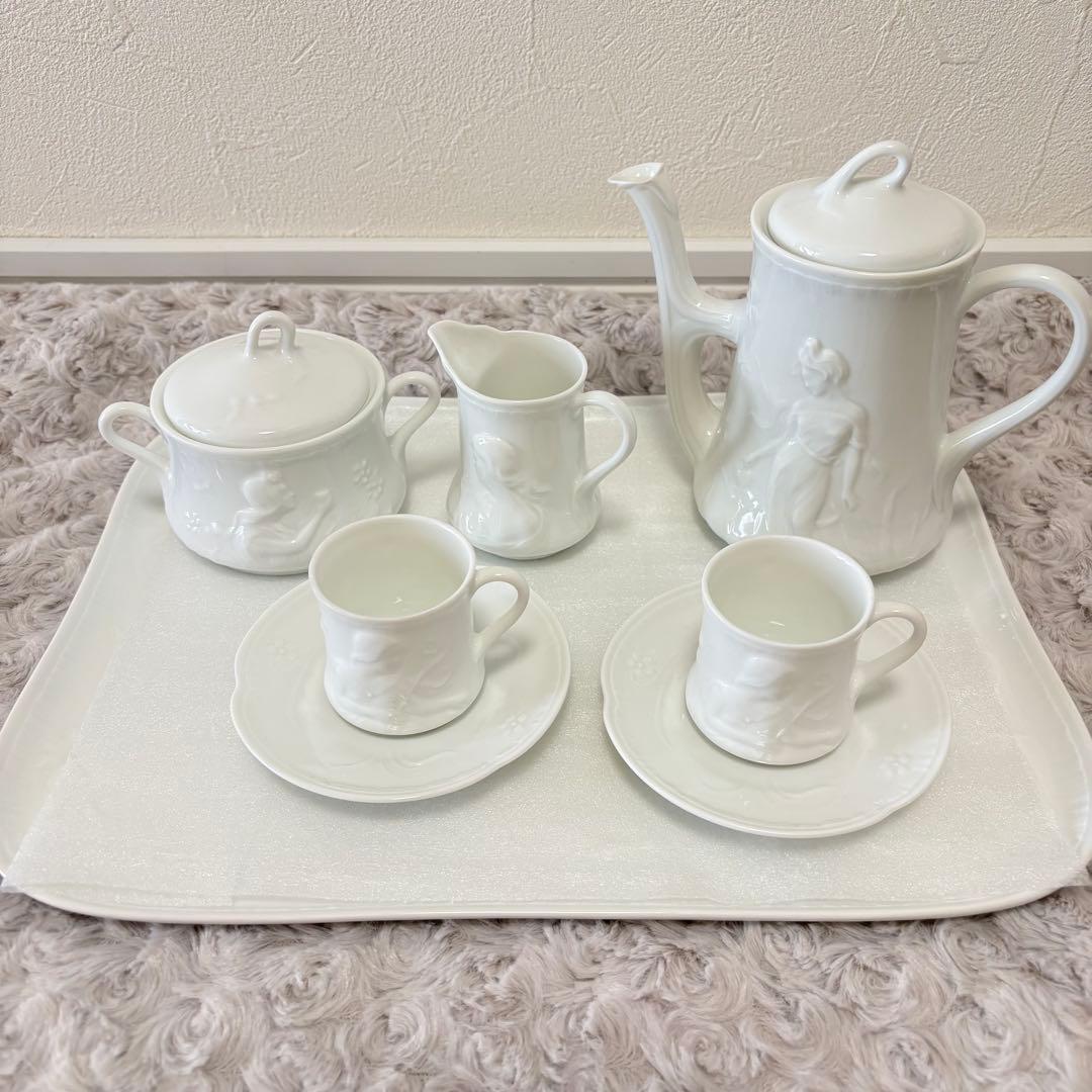 廃盤 リチャードジノリ アイリス ホワイト セット