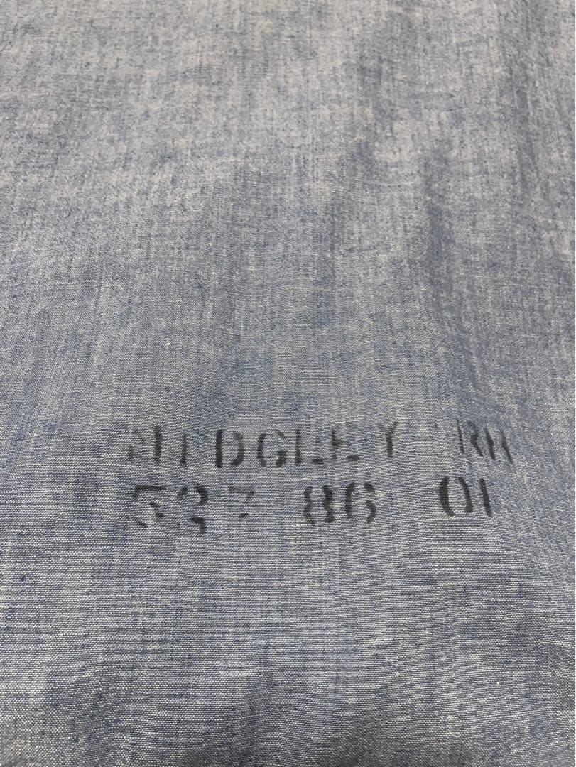 2/14まで掲載・最終値下げ 40s USNAVY CHAMBRAY SHIRT