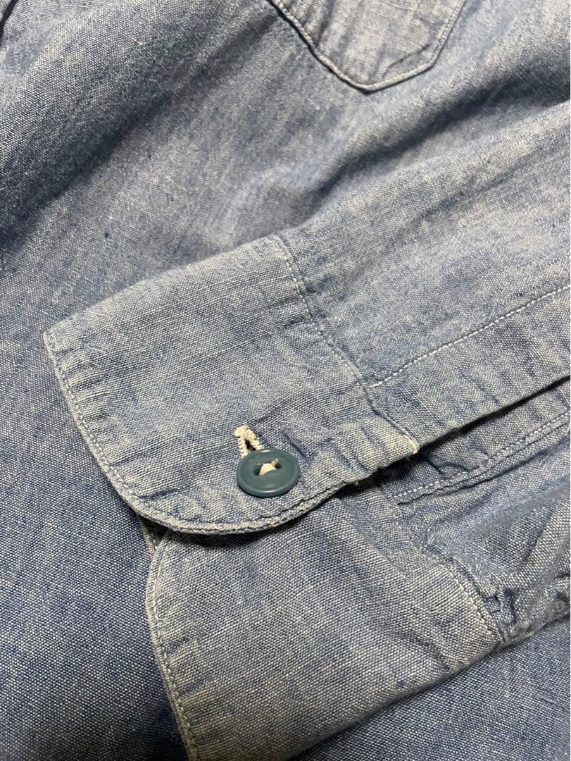 2/14まで掲載・最終値下げ 40s USNAVY CHAMBRAY SHIRT