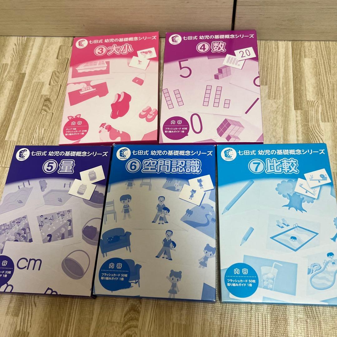 新品★七田式幼児の基礎概念シリーズセット全種類9点