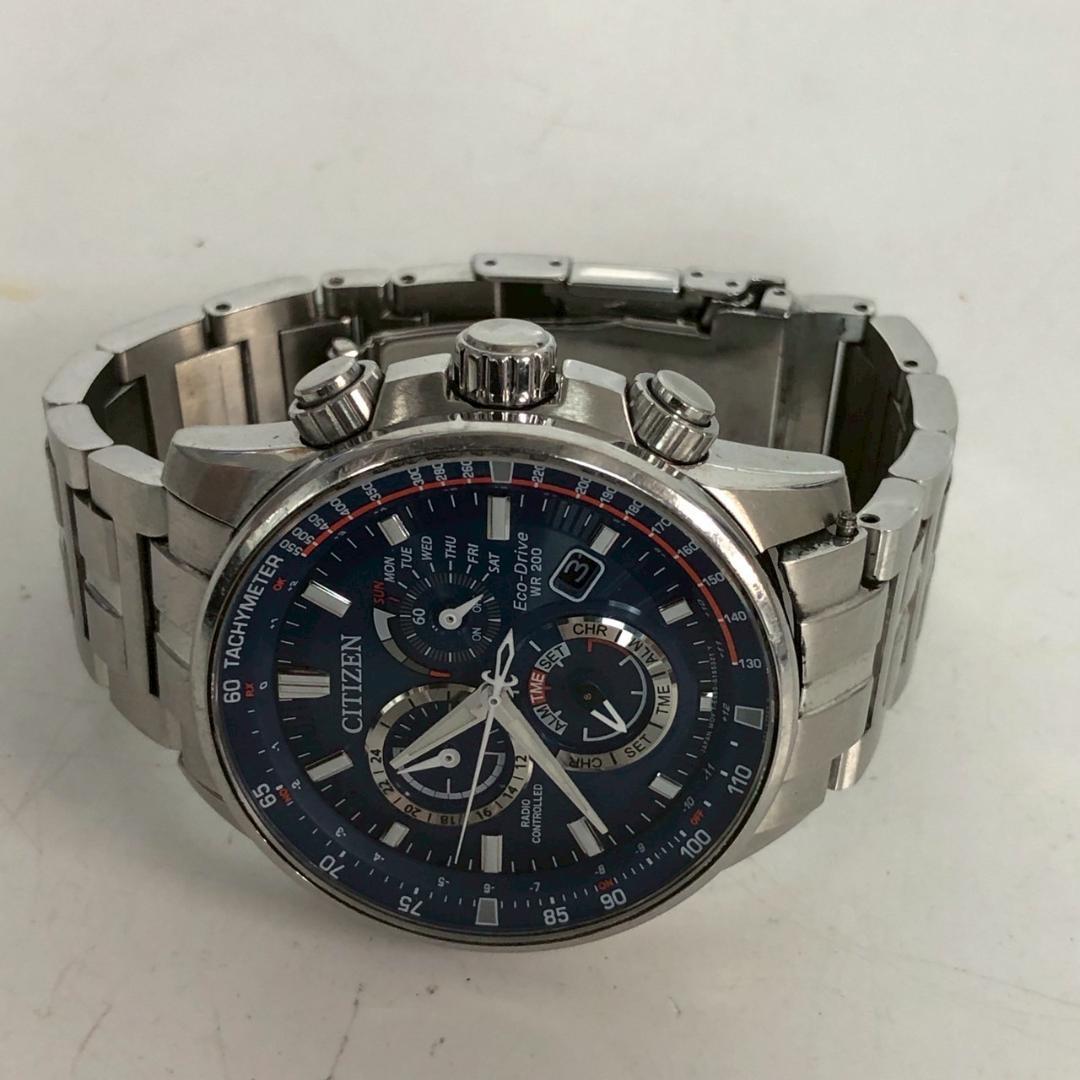 CITIZEN シチズン エコ・ドライブ 電波ソーラー腕時計 クロノグラフ