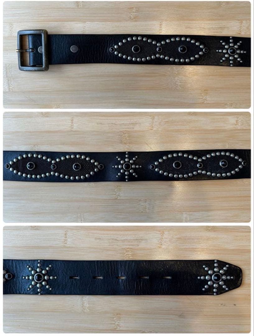 美品HTCオーバーレイピーナッツベルトスティングレイ黒　箱　タグ付属