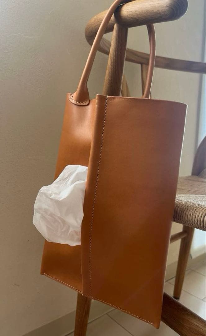 【レザーティッシュボックスカバー】イタリアンレザー ヘッドレスト装着可 キャメル