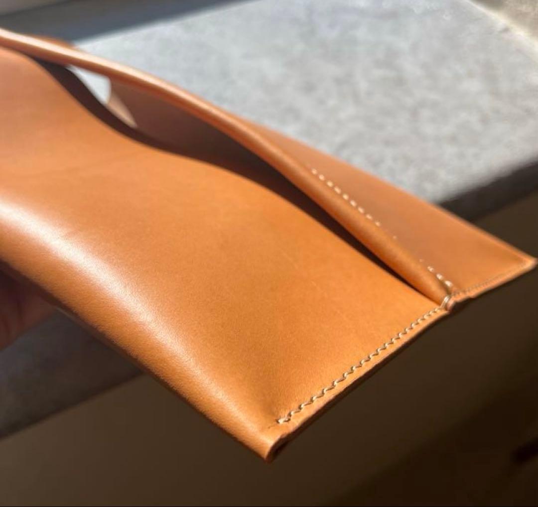 【レザーティッシュボックスカバー】イタリアンレザー ヘッドレスト装着可 キャメル