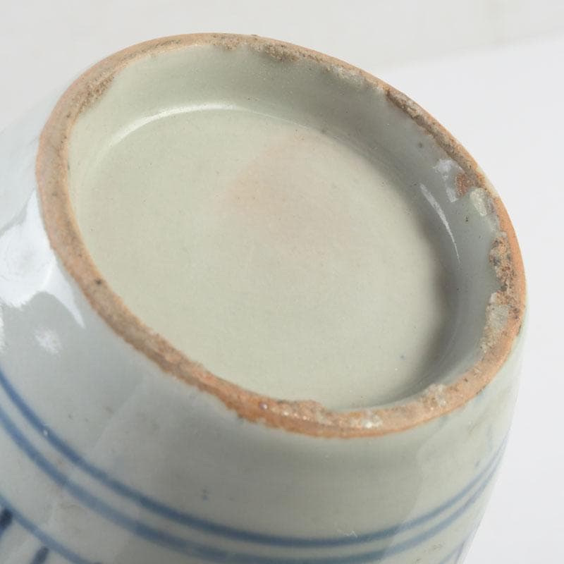 伊万里焼　古伊万里　染付　蛸唐草文　徳利　一輪挿　花生　V　9710