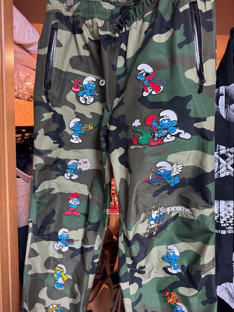Supreme スマーフ刺繍 ゴアテックス　迷彩パンツ　サイズM