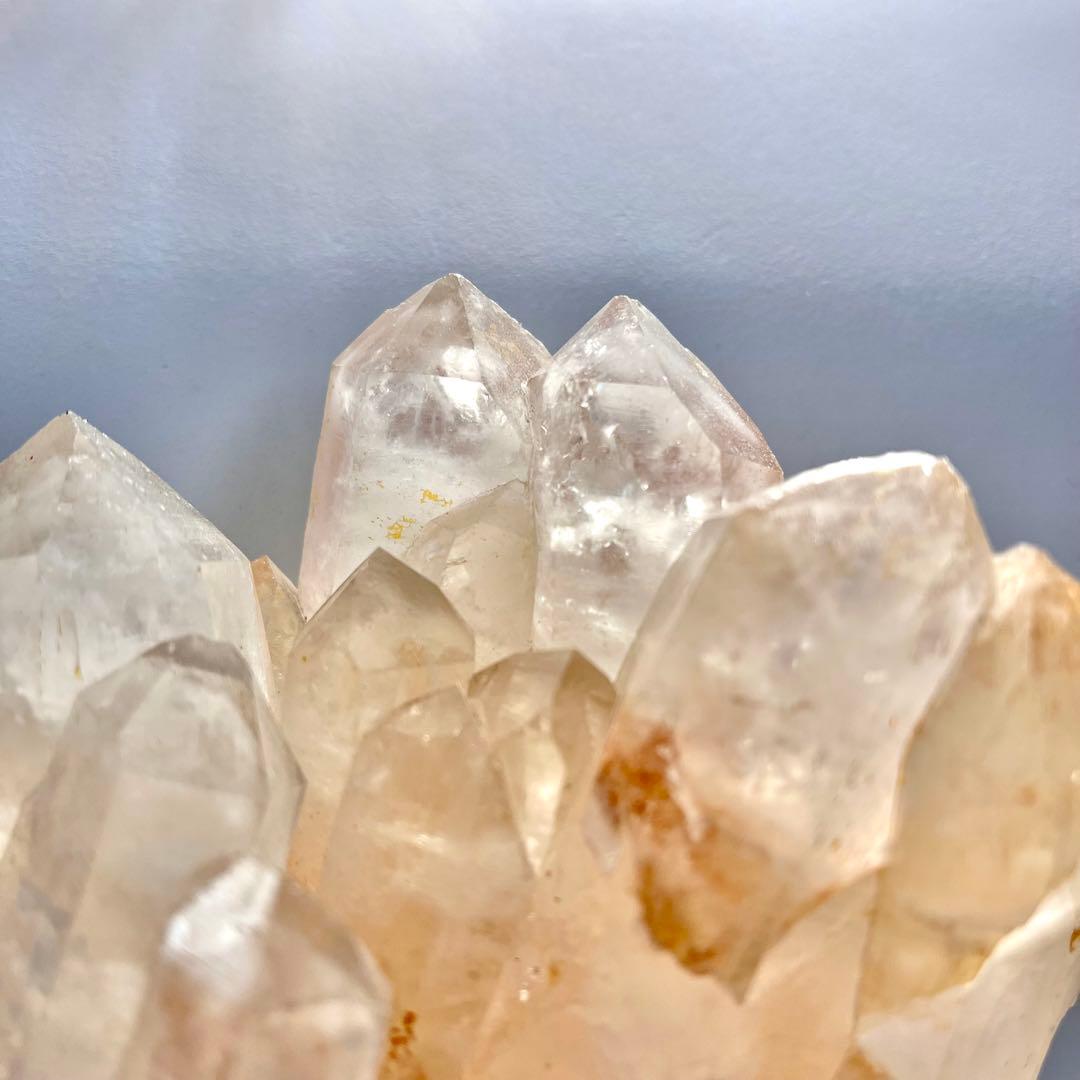 ヒマラヤ　マニカラン　水晶クラスター　希少　レア　ファントム　ピンクマニカラン