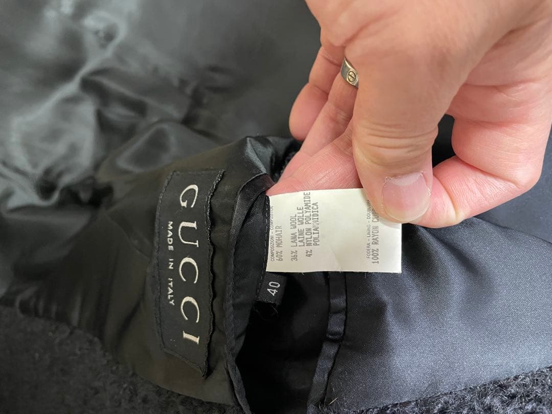 GUCCI チェスターコート サイズ40 黒