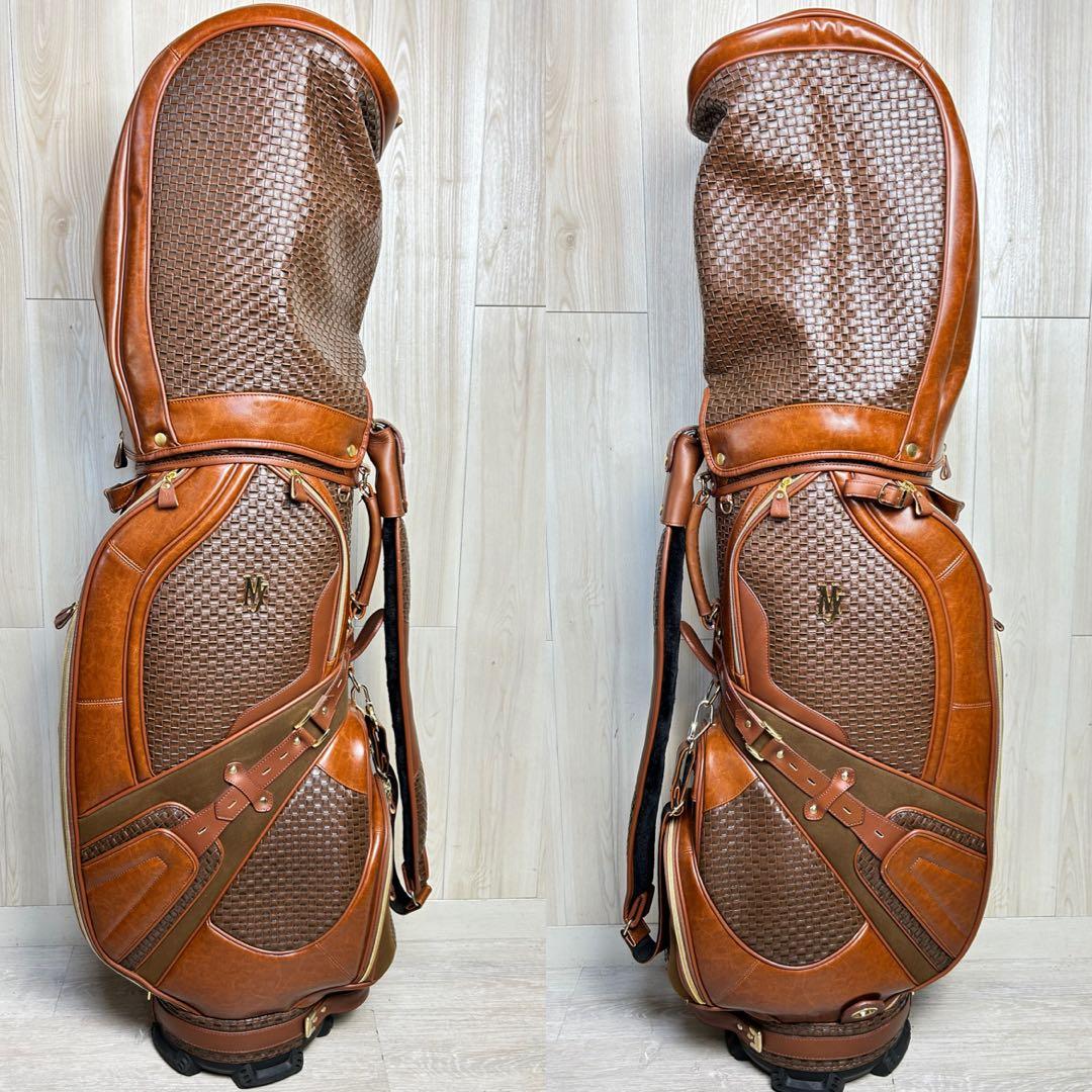 【高級感】マジェスティ ゴルフキャディバッグ ブラウン MJ 美品！豪華！