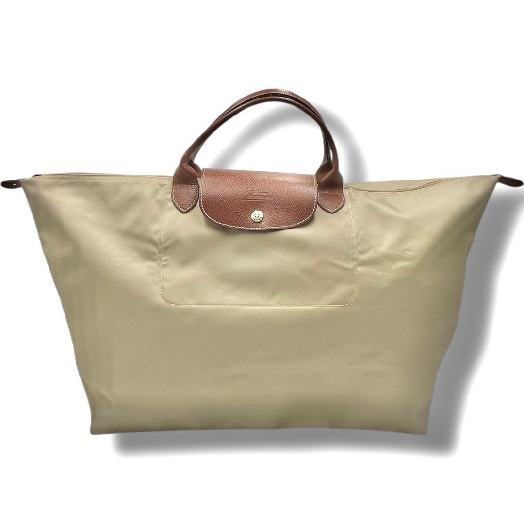 良品 ロンシャン トートバッグ プリアージュ 大容量 XLサイズ 折りたたみ