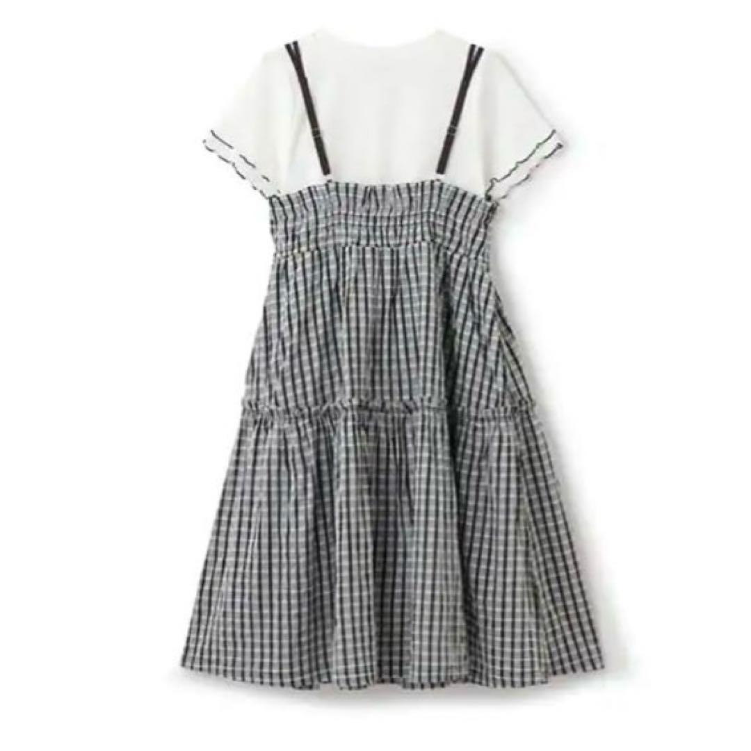 メゾピアノジュニア　キャミワンピース＆メローTシャツセット　160