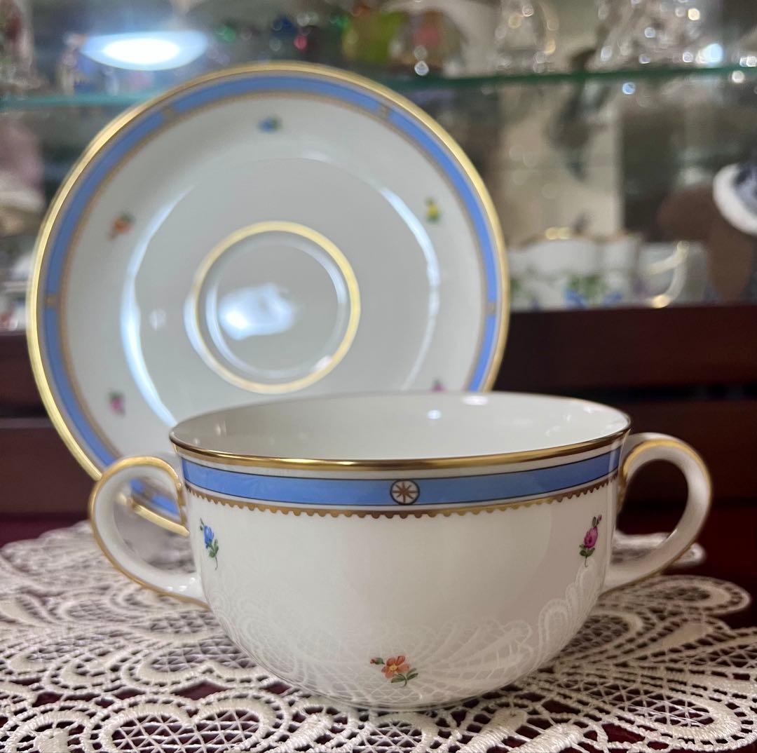 アウガルテン　ビーダーマイヤー　シューベルトタイプ　スープカップ