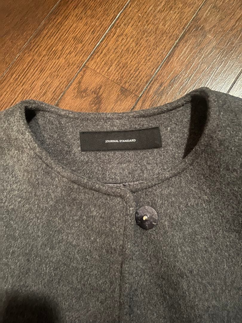 【美品】JOURNAL STANDARD スーパー140ビーバーノーカラーコート