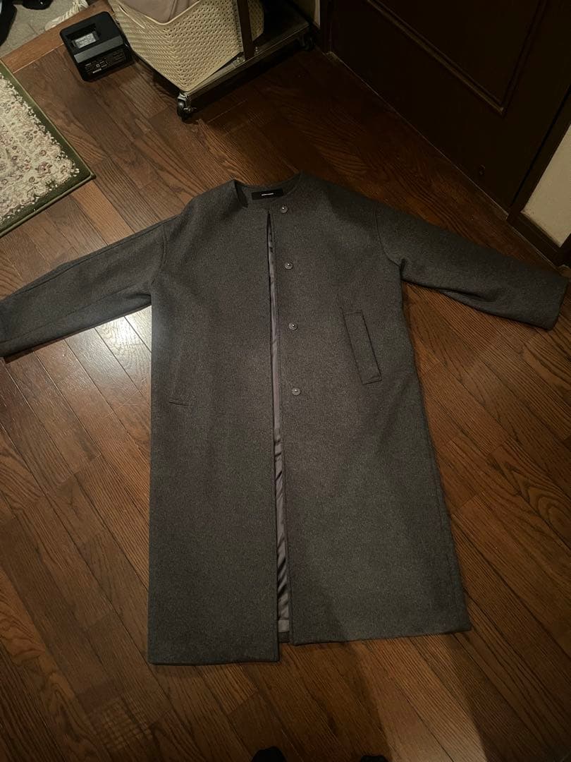 【美品】JOURNAL STANDARD スーパー140ビーバーノーカラーコート