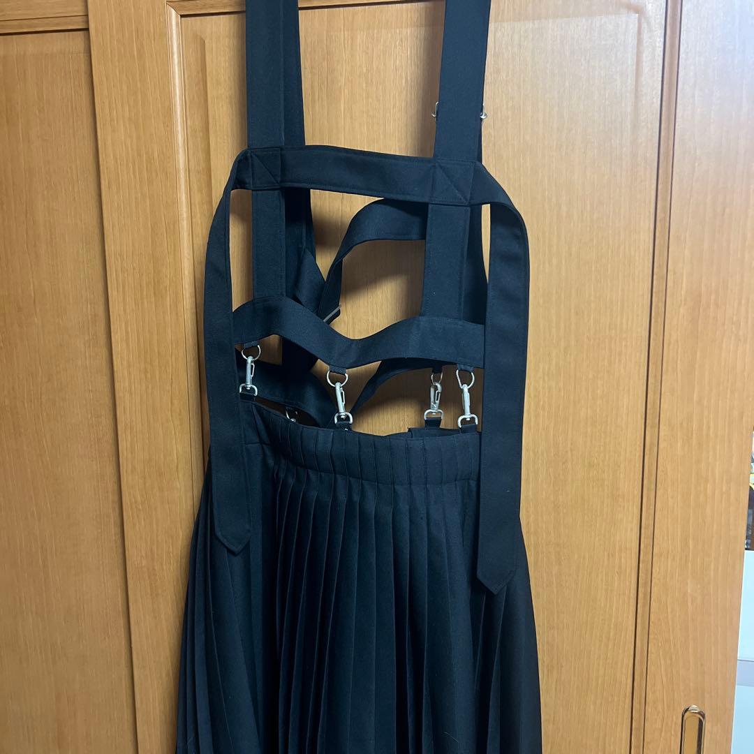 KIDILLハーネス プリーツスカート Black