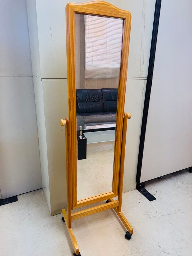 スタンドミラー 昭和レトロ アンティーク ドレッサー用 鏡のみ カガミ 姿見