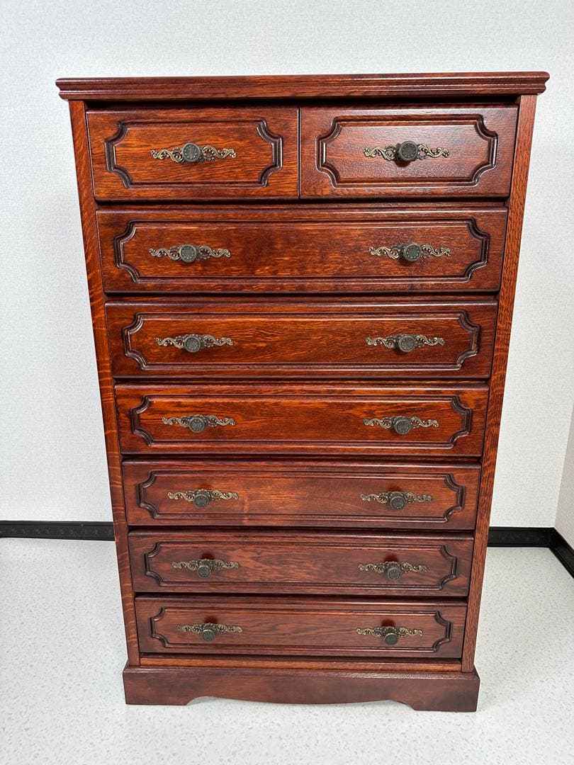 英国クラシック 木製 チェスト ナラ材 イギリス ※i4※