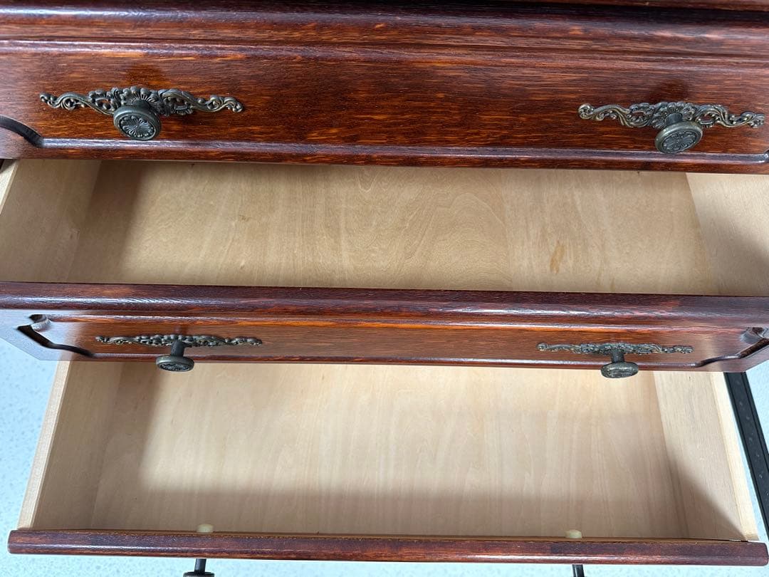 英国クラシック 木製 チェスト ナラ材 イギリス ※i4※