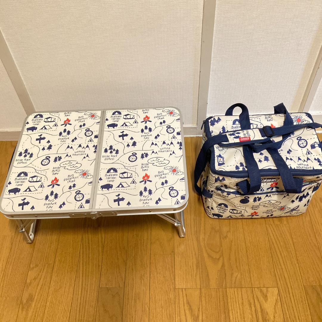 【希少モデル】Coleman/キャンプマップ2点/ミニテーブル /ソフトクーラー