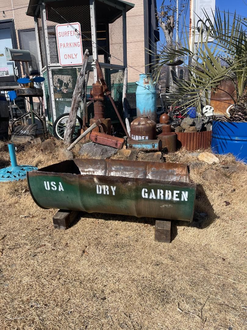 ❤️❤️❤️ドラム缶　ドライガーデン　サビサビガーデン