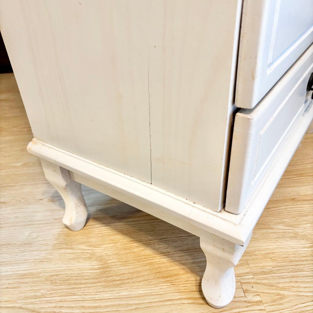 ロマンティックプリンセス 4段チェスト 姫家具 アンティーク ロココ ホワイト