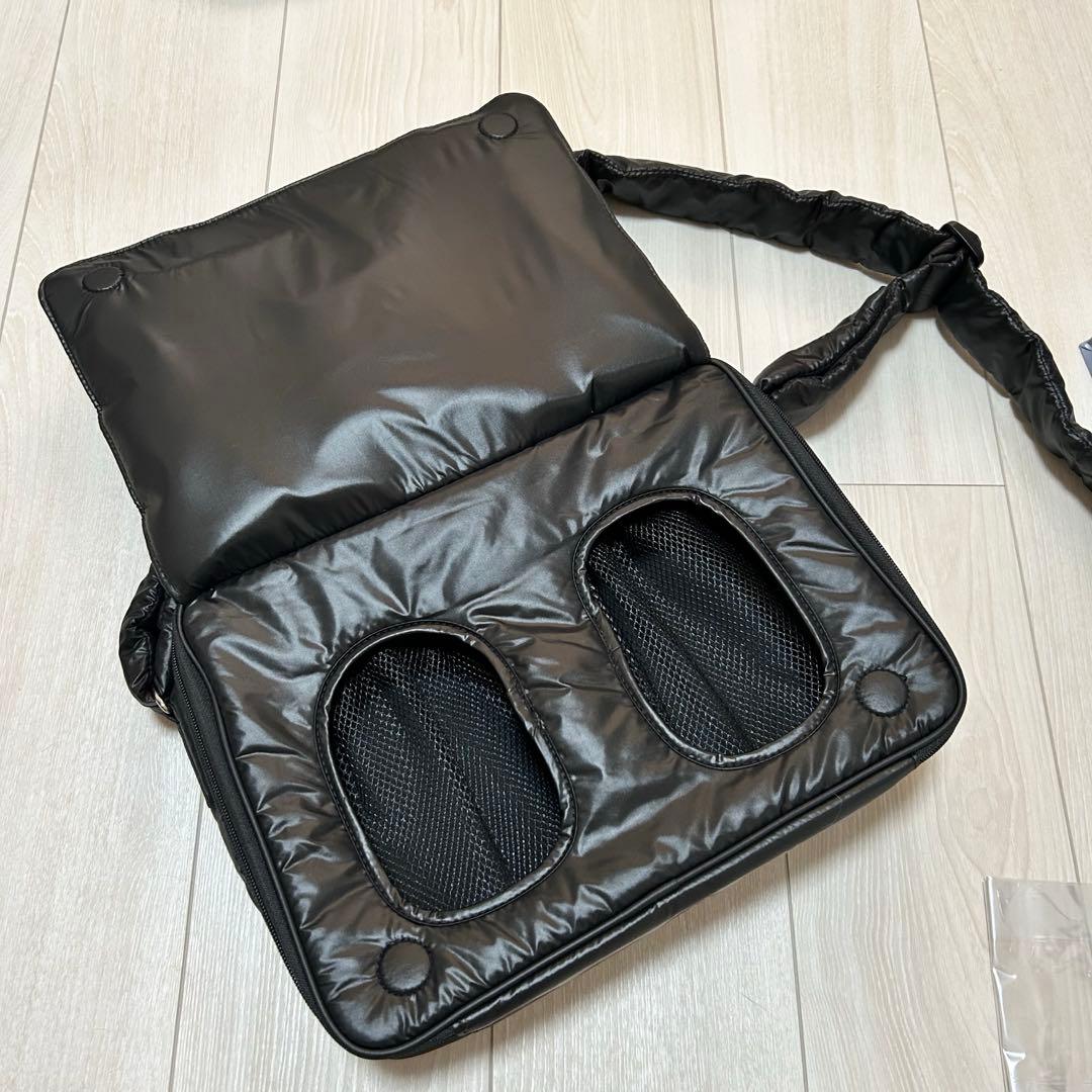 8月下旬購入　1度使用　calin カラン マザーズバッグ バッグ ブラック 黒