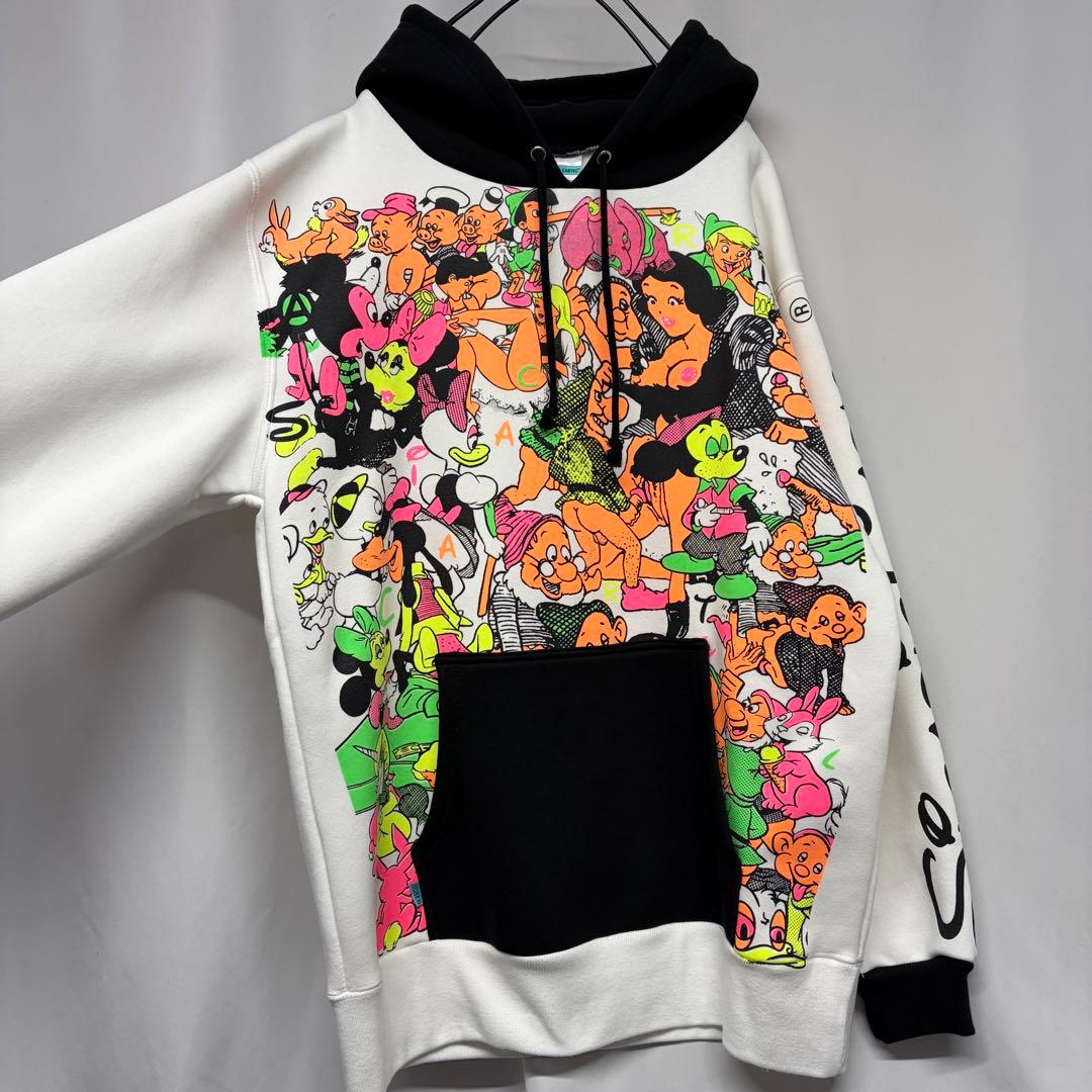 SICARIO CARTEL シカリオカルテル 総柄パーカー 袖プリパーカー