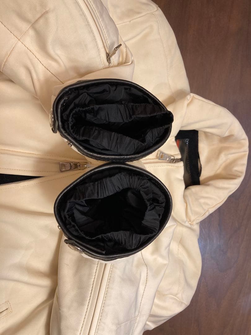 PRADA プラダ　ホワイトシングルライダースジャケット