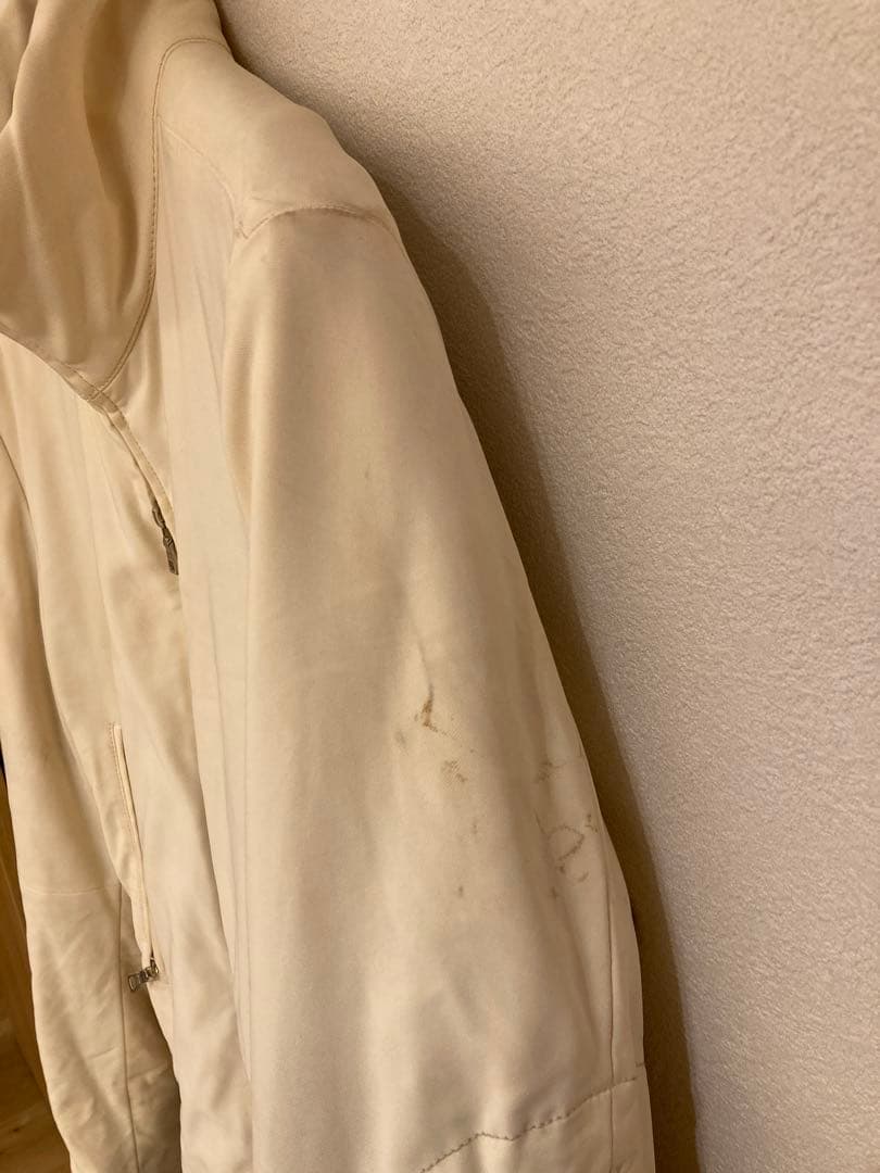 PRADA プラダ　ホワイトシングルライダースジャケット