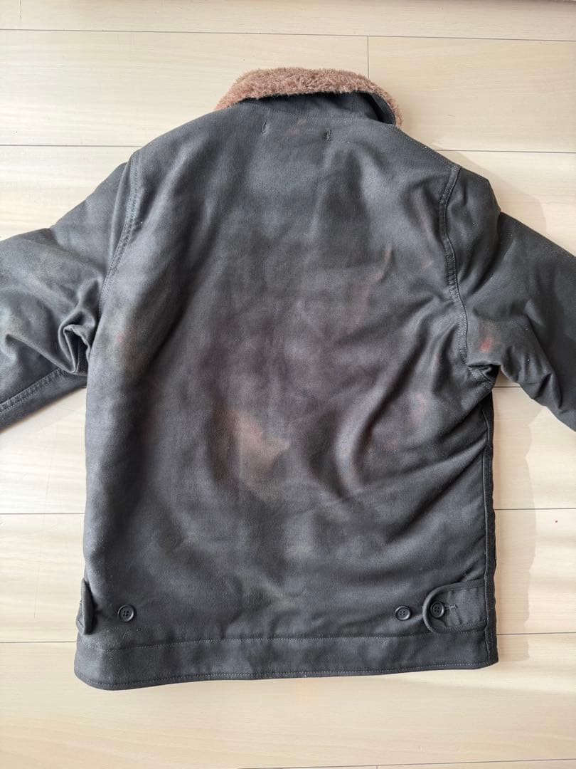 IRON HEART N-1 デッキジャケット xsブラック アイアンハート