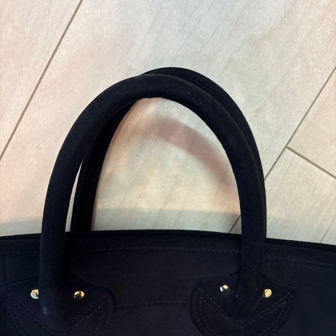 YOUNG&OLSEN トートバック　ブラック　スエード