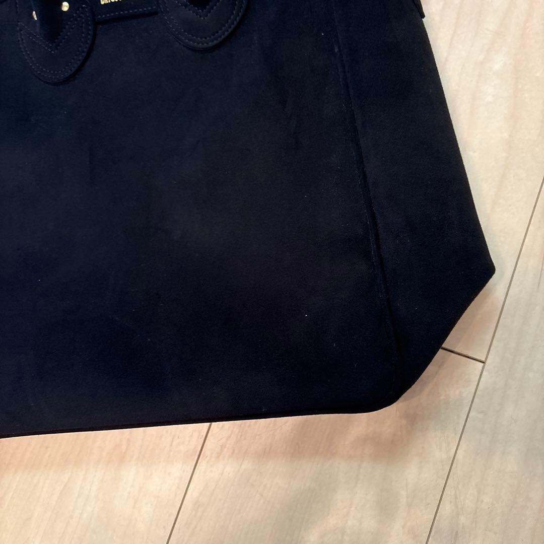 YOUNG&OLSEN トートバック　ブラック　スエード