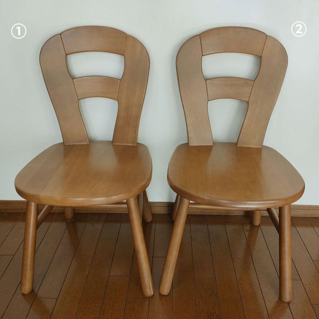 カリモク木製ダイニングチェア 1脚②