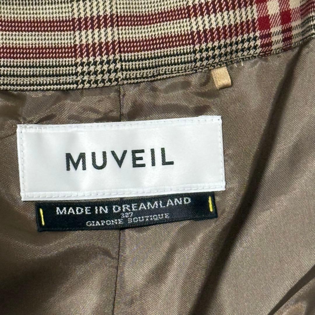 MUVEIL チェック柄 レディーススーツ上下
