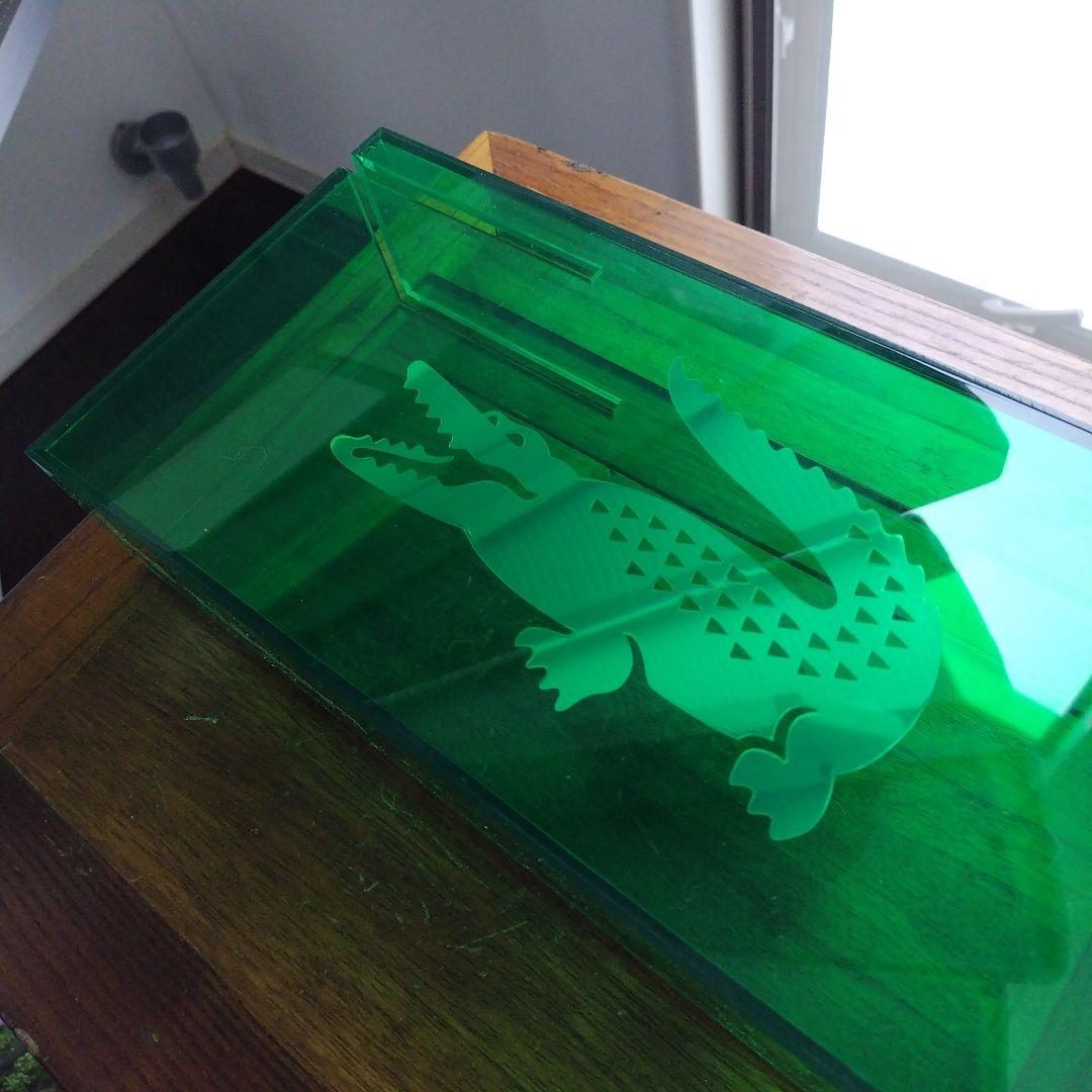 【非売品】かなりレア！LACOSTE 店舗販促用 什器 グリーンアクリルBox