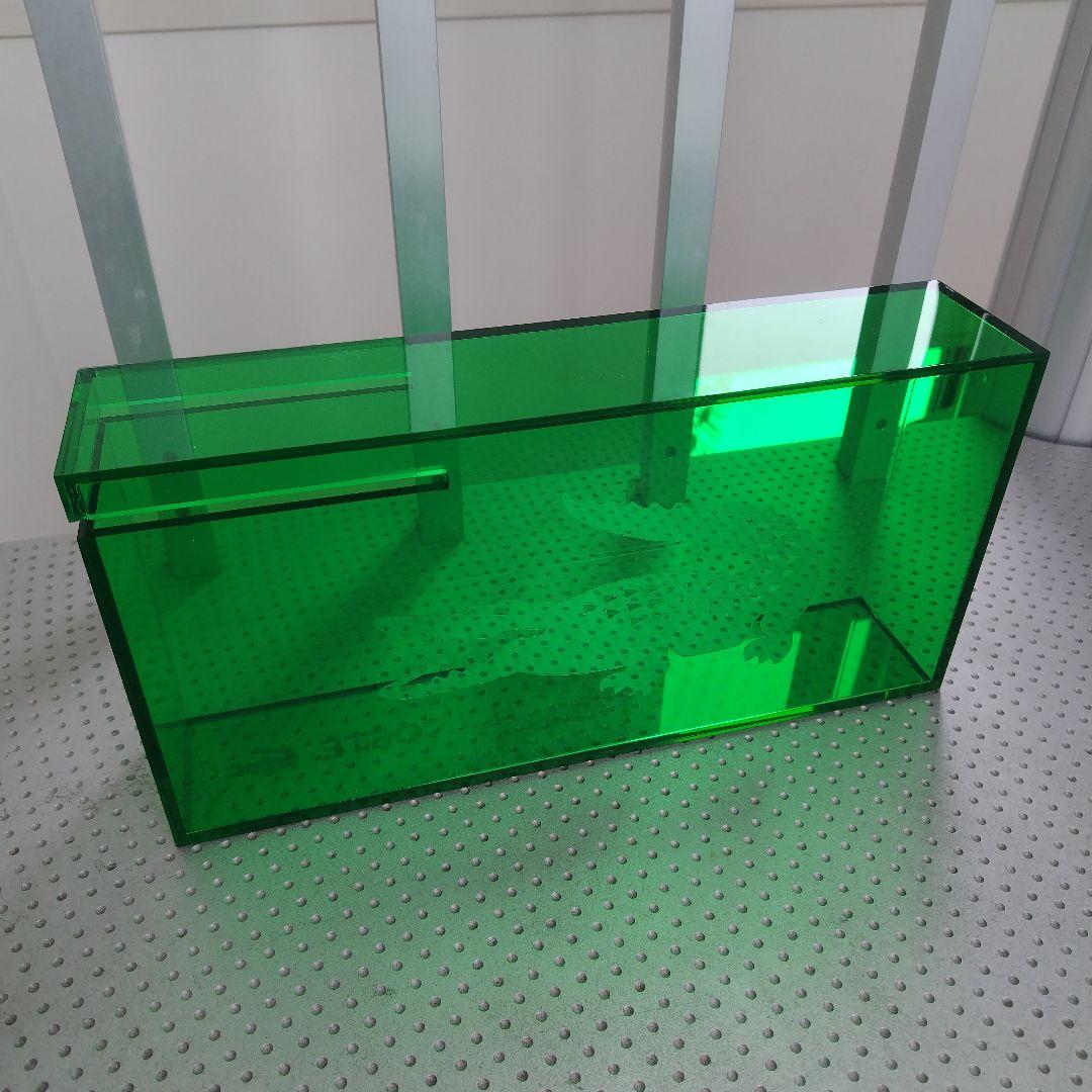 【非売品】かなりレア！LACOSTE 店舗販促用 什器 グリーンアクリルBox