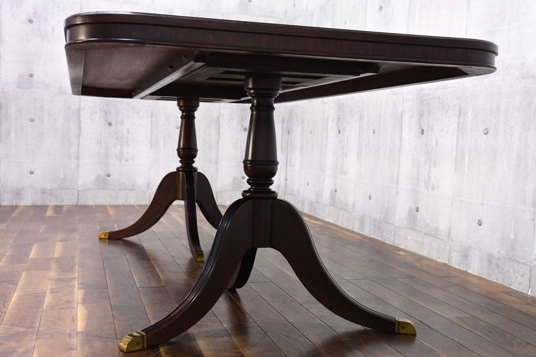 EJC19 IDC大塚家具 ペディスタル 200 ダイニングテーブル マホガニー