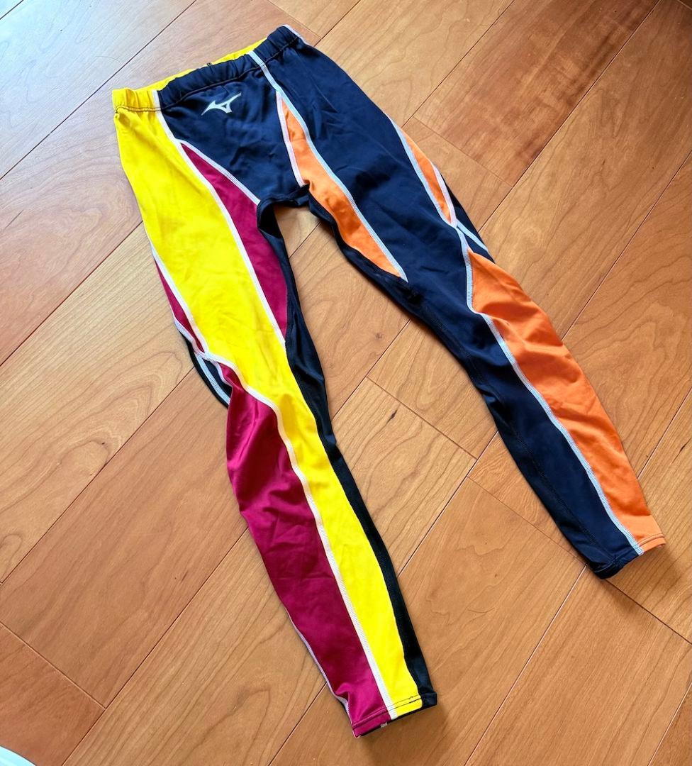 【美品・レア】MIZUNO アクセルスーツ ロングスパッツ Mサイズ 競パン