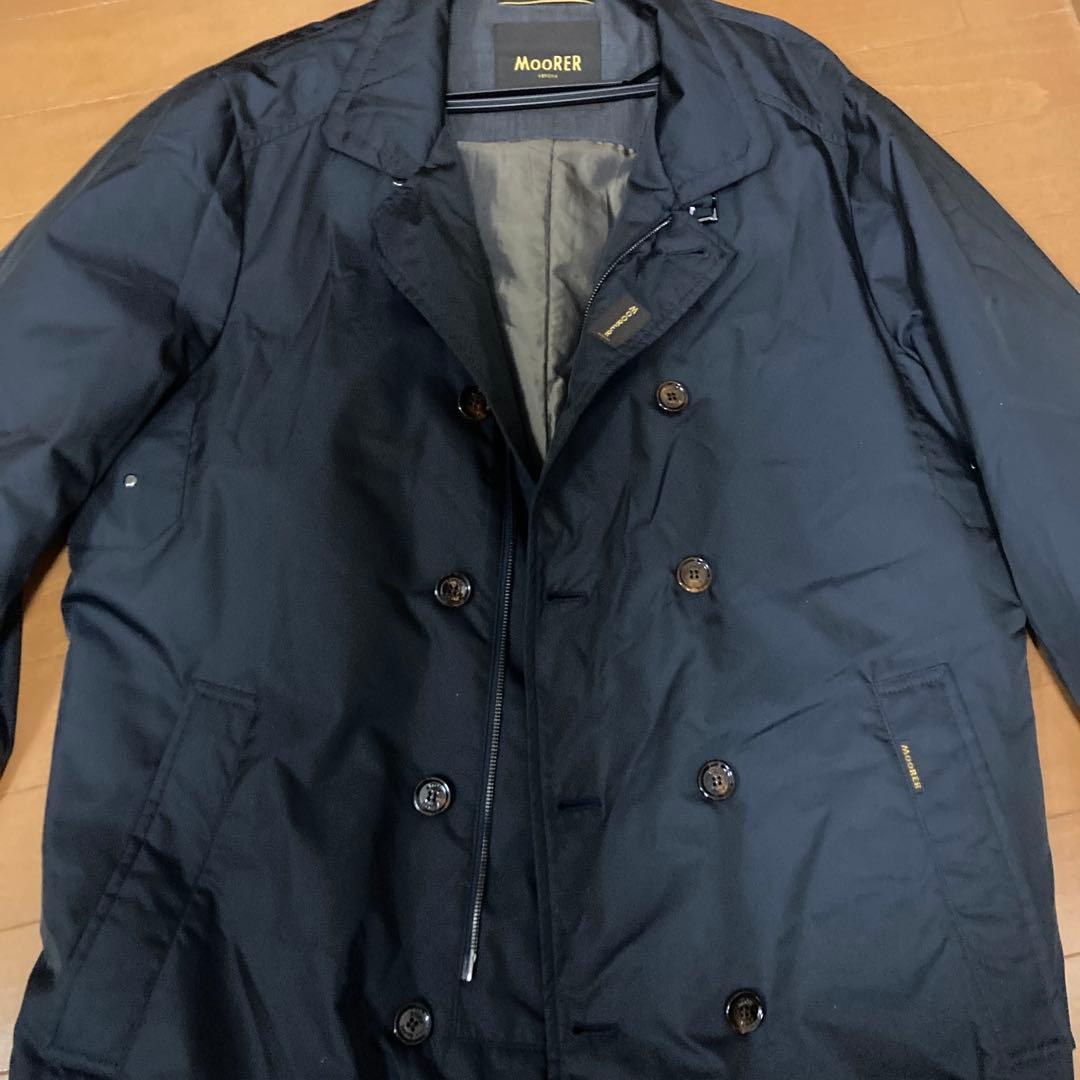 ムーレー　モテミ　ステンカラーコート　ネイビー　52
