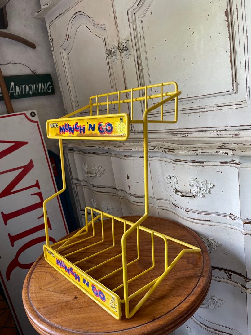 アンティーク　ワイヤー　ディスプレイ　ラック　スタンド飾り棚Mr.PEANUTS