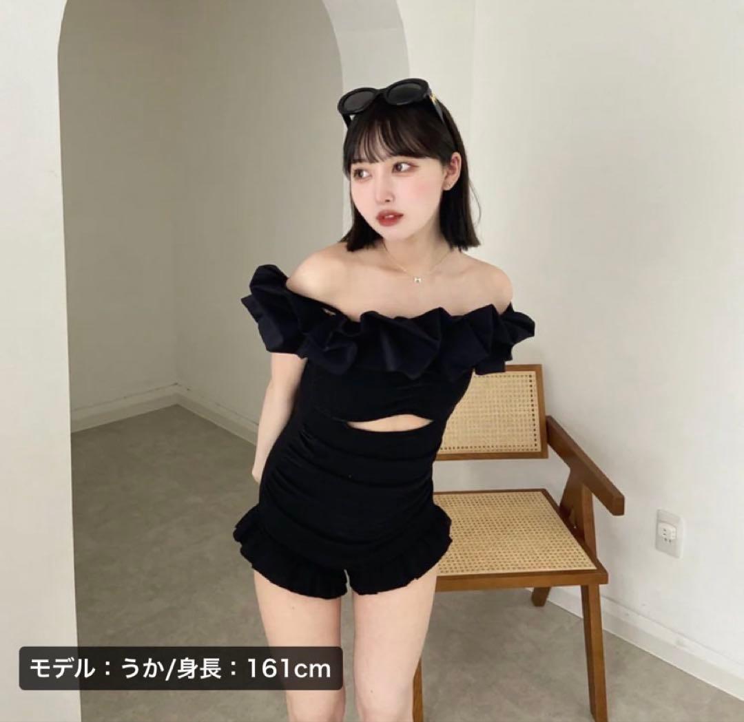 Riri ボリュームフリル2way水着